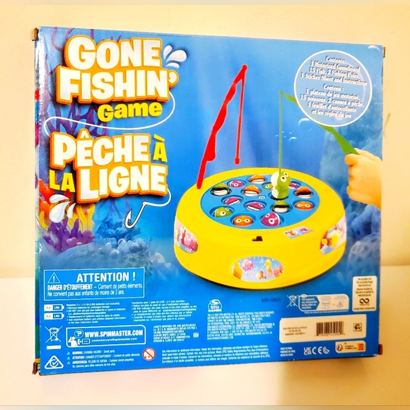 Gone Fishin' Board Game For Kids & Families Ages 4+ | Yellow and Blue - Picture 2 of 6